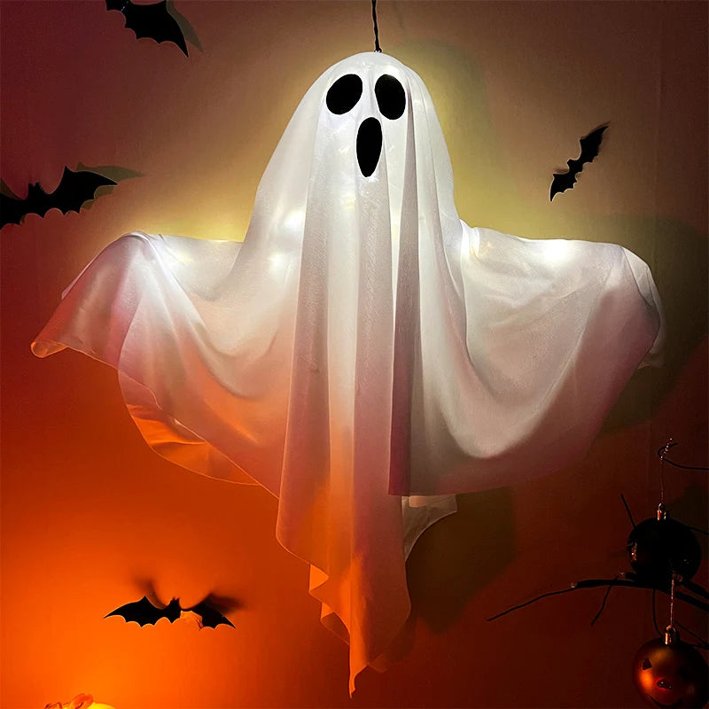 Fantôme lumineux LED Halloween – Décoration effrayante pour intérieur et extérieur