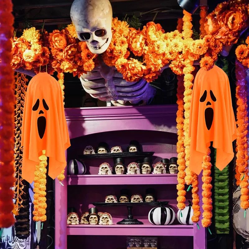 Fantôme lumineux LED Halloween – Décoration effrayante pour intérieur et extérieur